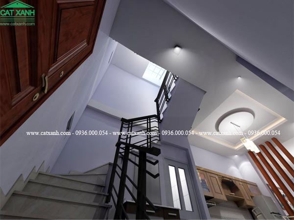 thiết kế nhà ống 2 tầng