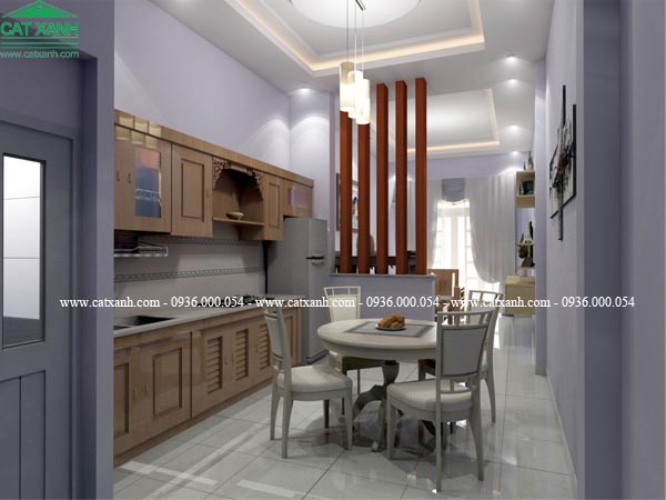 thiết kế nhà ống 2 tầng