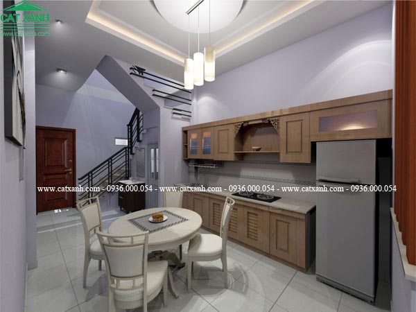 thiết kế nhà ống 2 tầng