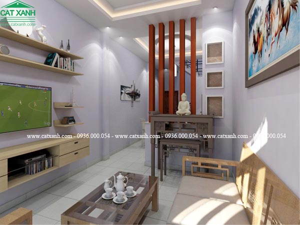 Tư vấn thiết kế nhà ống 2 tầng tại hóc môn