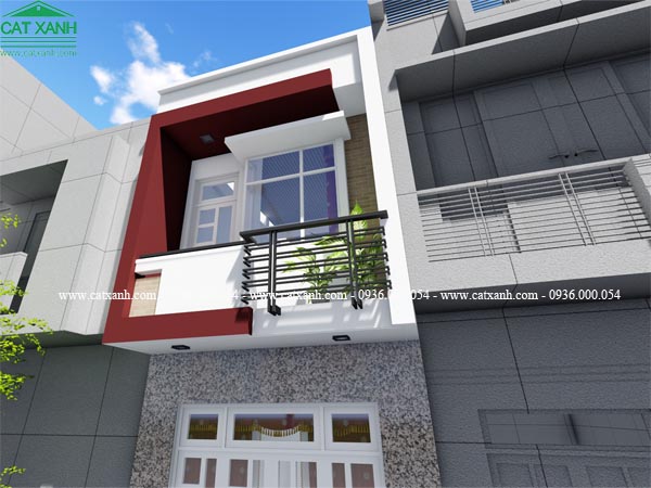 Tư vấn thiết kế nhà ống 2 tầng tại hóc môn