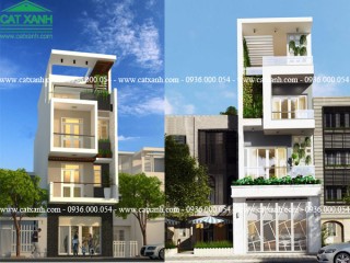6 mẫu thiết kế nhà phố hiện đại 4 tầng đẹp