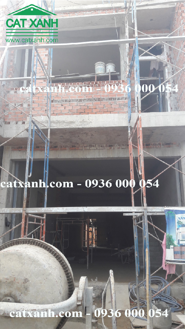 Thi công nhà phố anh Thành - Bình Dương