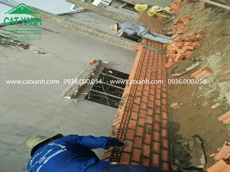 Thi công đổ bê tông tầng 1 nhà cô Bạc quận 9