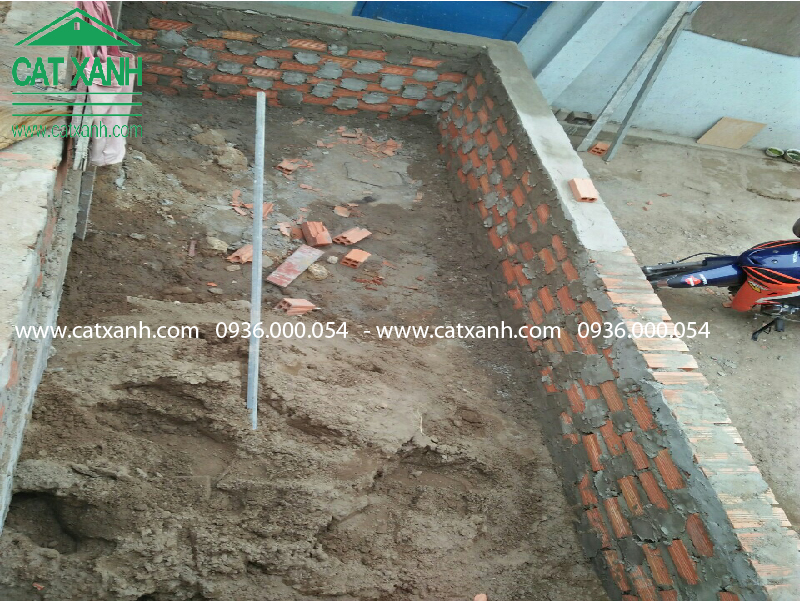Thi công đổ bê tông tầng 1 nhà cô Bạc quận 9